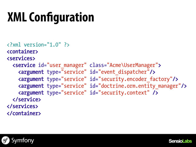 










XML Configuration
