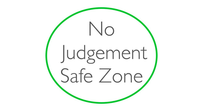 No
Judgement
Safe Zone
