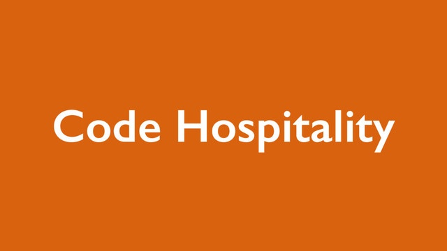Code Hospitality
