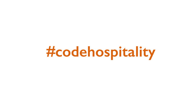 #codehospitality
