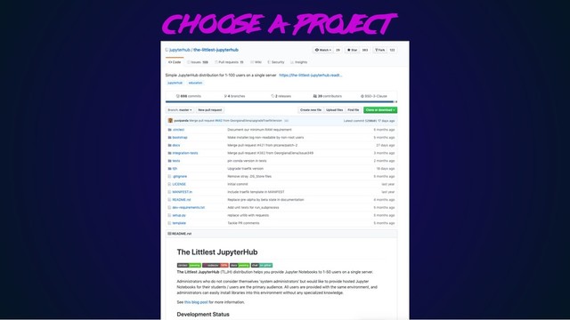 Choose a project
