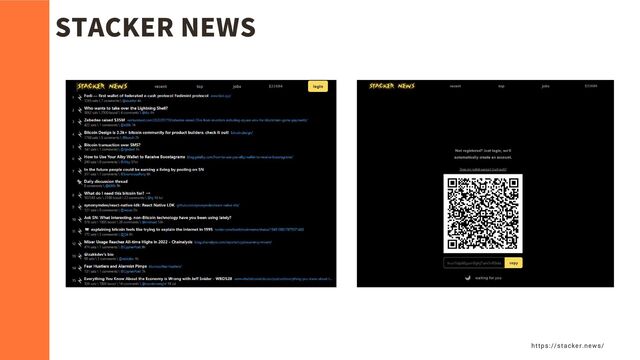 STACKER NEWS
https://stacker.news/

