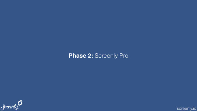 screenly.io
Phase 2: Screenly Pro

