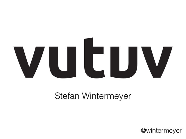 Stefan Wintermeyer
@wintermeyer
