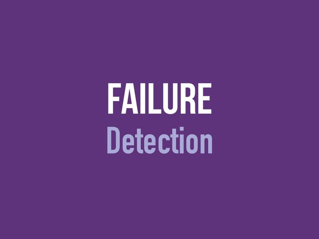 failure
Detection
