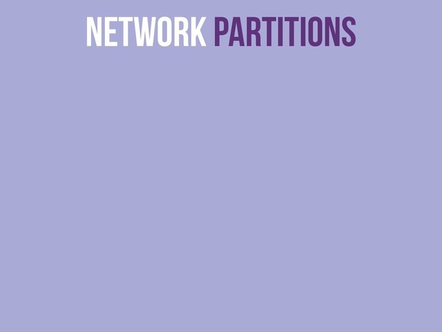 Network Partitions
