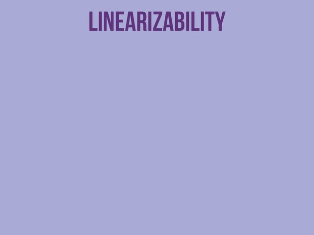 linearizability
