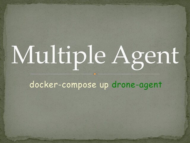 Multiple Agent
docker-compose up drone-agent

