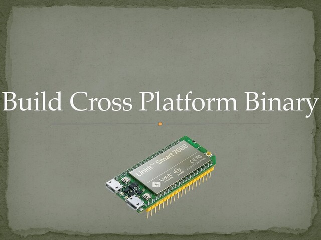 Build Cross Platform Binary
