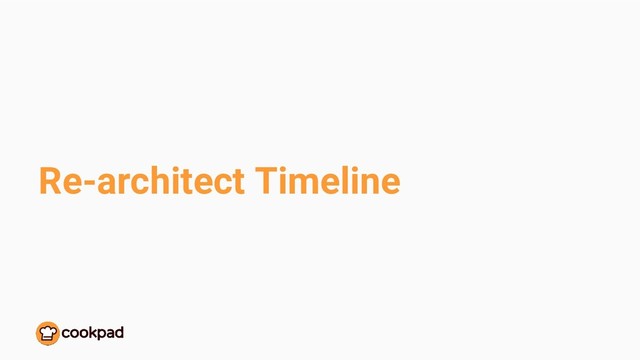 Re-architect Timeline
