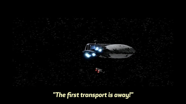 "The ﬁrst transport is away!"
