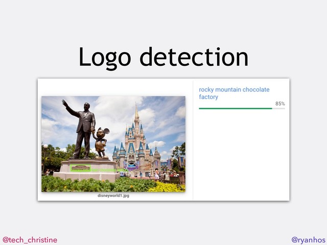 @tech_christine @ryanhos
Logo detection
