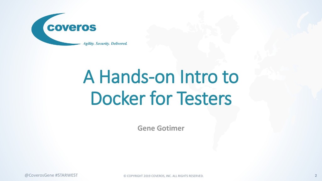 A Hands on Intro to Docker for Testers - Speaker Deck