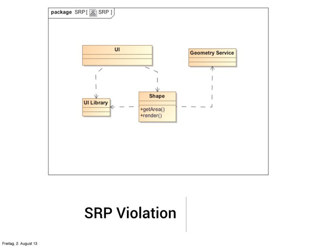 SRP Violation
Freitag, 2. August 13
