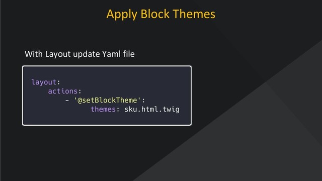 www.oroinc.com
Apply Block Themes
With Layout update Yaml file
