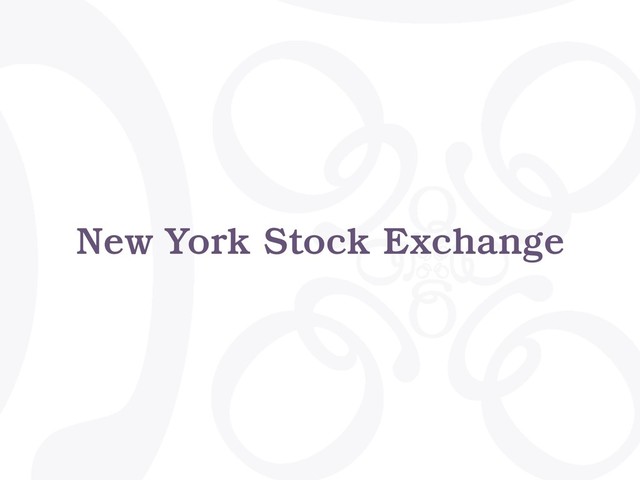 New York Stock Exchange
