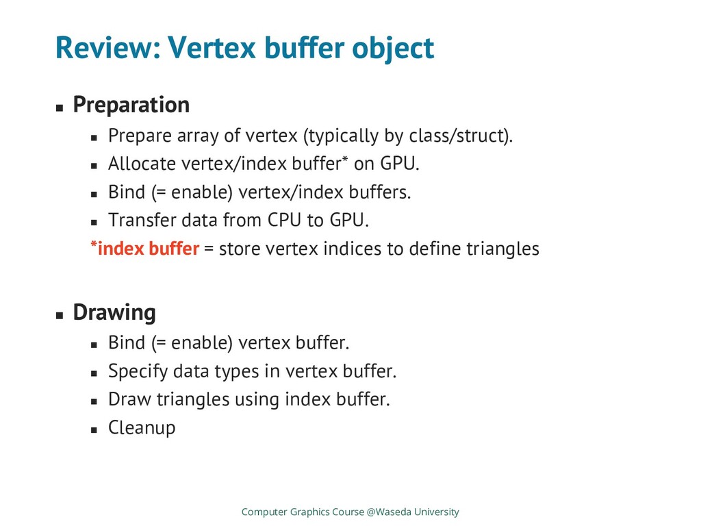 8. Vertex array object Speaker Deck