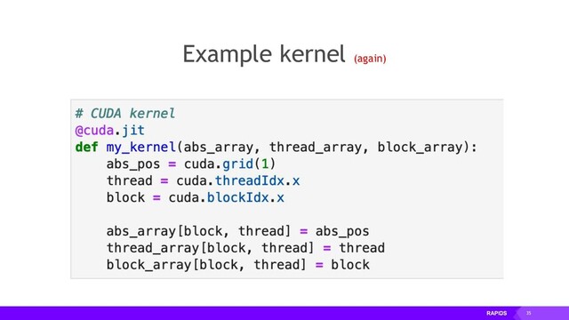35
Example kernel (again)
