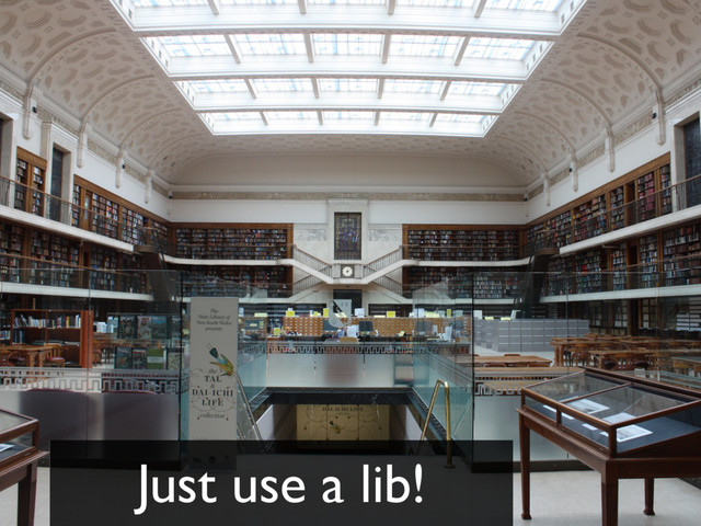 Just use a lib!

