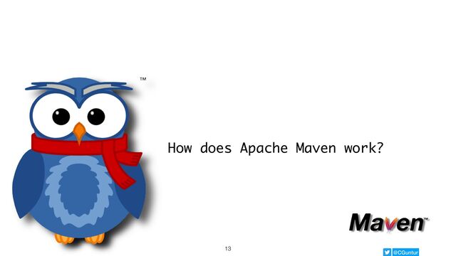 @CGuntur
How does Apache Maven work?
13
