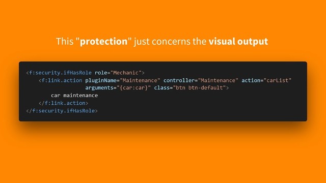 This "protection" just concerns the visual output
