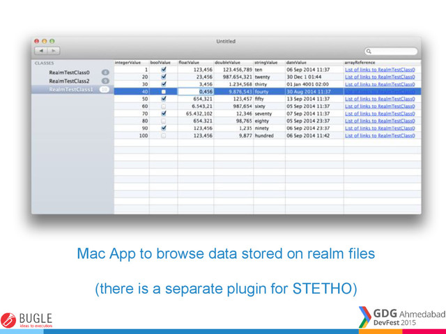Mac App to browse data stored on realm files
(there is a separate plugin for STETHO)
