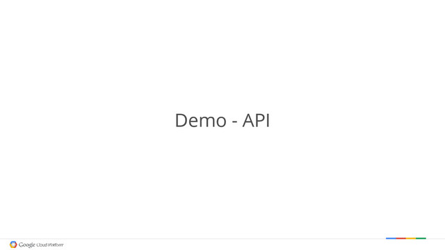 Demo - API
