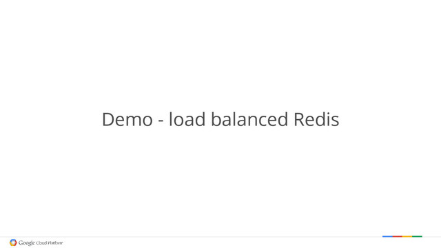 Demo - load balanced Redis
