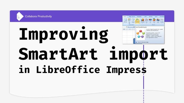 Collabora Productivity
Improving
SmartArt import
in LibreOffice Impress
