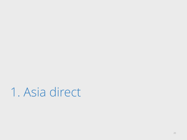 1. Asia direct
20

