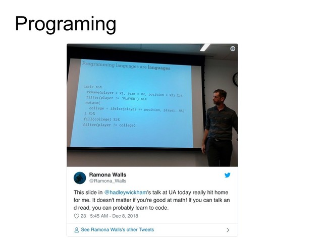 Programing
