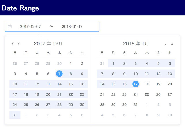 Date Range
