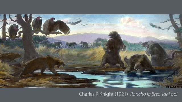 21
Charles R Knight (1921) Rancho la Brea Tar Pool
