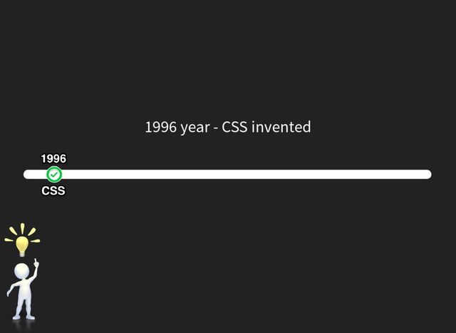 1996 year - CSS invented
