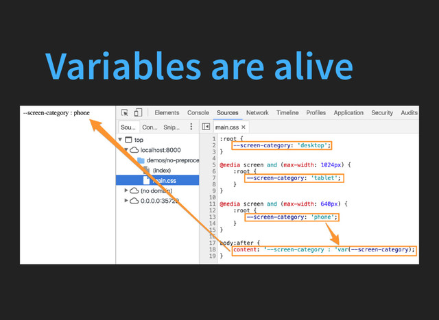Variables are alive
