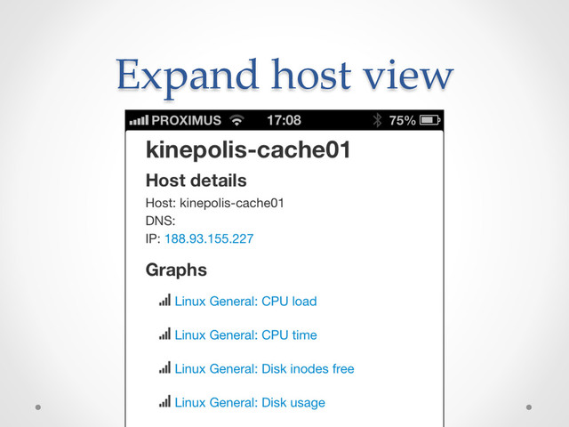 Expand  host  view	
