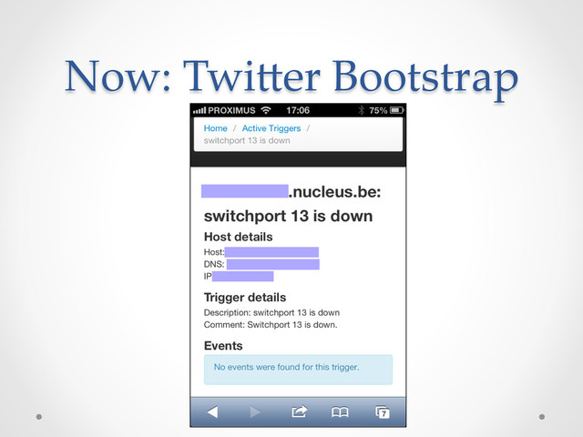 Now:  Twi,er  Bootstrap	
