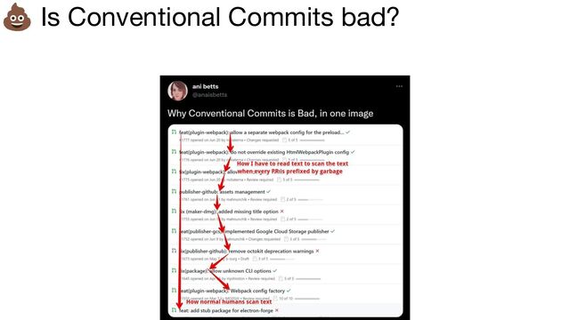 💩 Is Conventional Commits bad?
