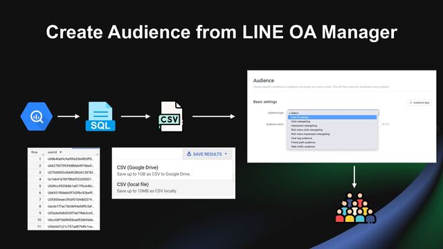 Create Audience from LINE OA Manager
