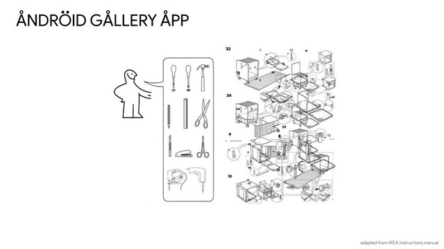 ANDROID GALLERY APP
adapted from IKEA instructions manual
