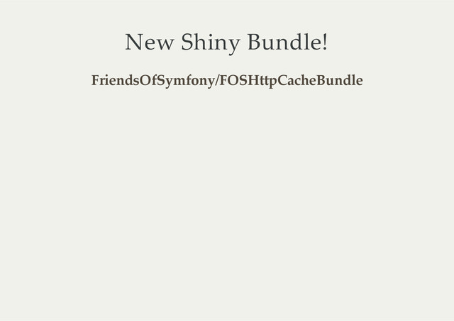 New  Shiny  Bundle!
FriendsOfSymfony/FOSHttpCacheBundle
