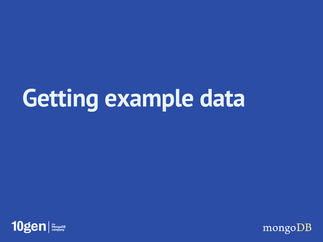 Getting example data
