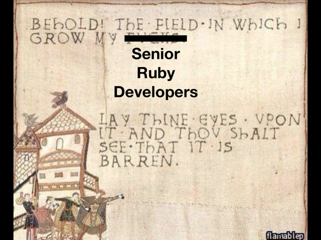 Senior
Ruby
Developers
