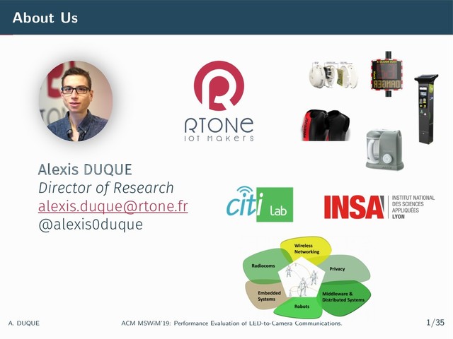 Alexis DUQUE
Director of Research
alexis.duque@rtone.fr
@alexis0duque
