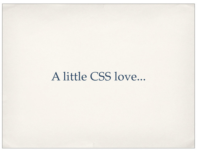 A little CSS love...
