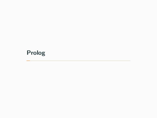 Prolog
