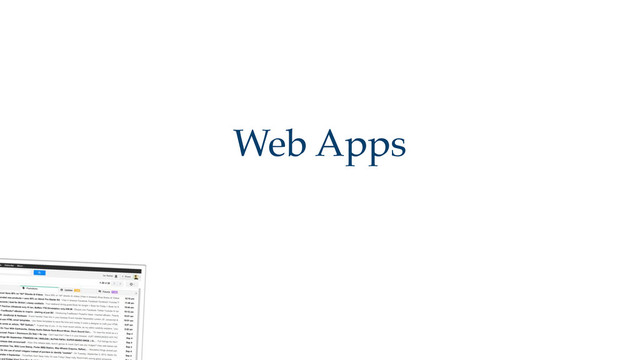 Web Apps
