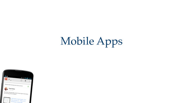 Mobile Apps
