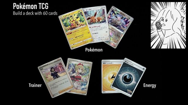 Pokémon
Trainer Energy
Pokémon TCG
Build a deck with 60 cards
