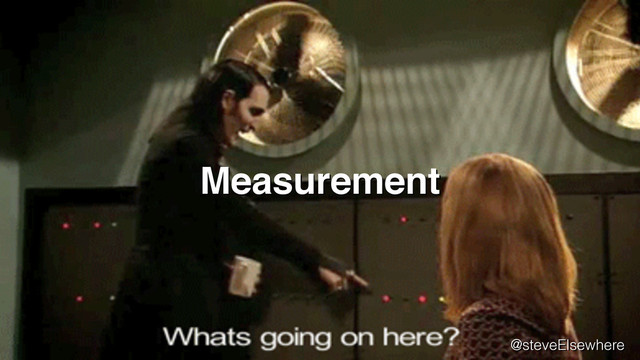 Measurement
@steveElsewhere
